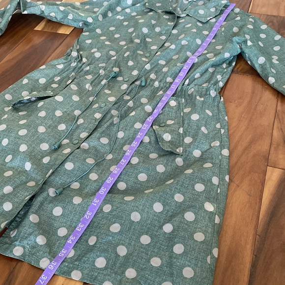 Cath Kidston Rain Jacket Windbreaker Lightweight Trench Coat Size Small - Picture 7 of 7